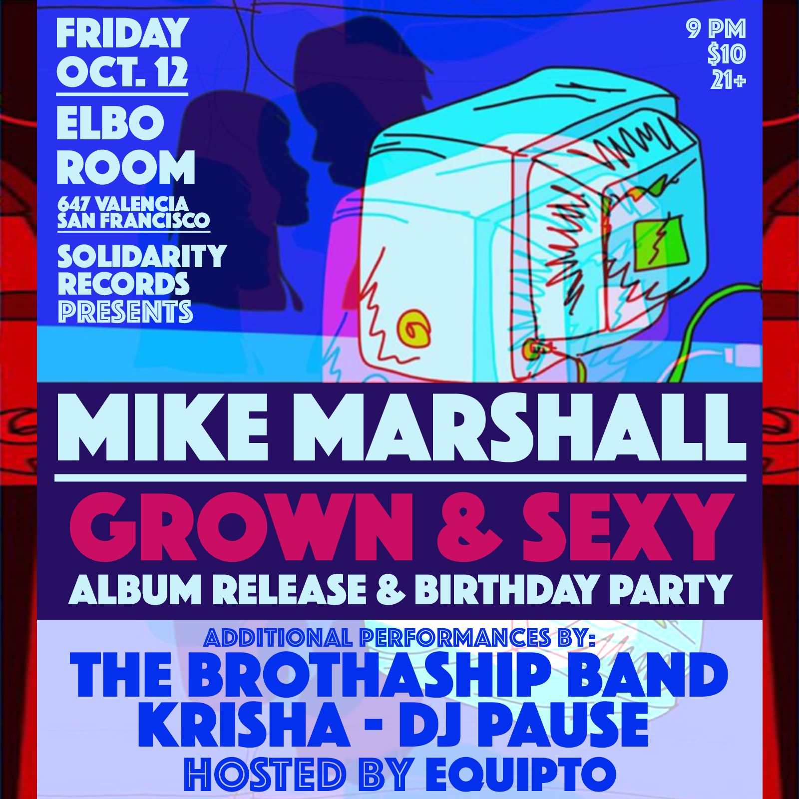 Image result for mike marshall Grown & Sexy album release show